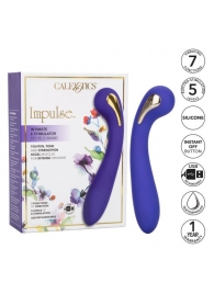 Фиолетовый вибромассажер с электростимуляцией Intimate Estim Petite G Wand - 19 см. - California Exotic Novelties - купить с доставкой в Ульяновске