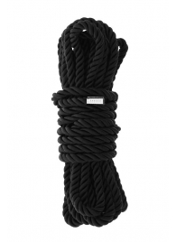 Черная веревка для шибари DELUXE BONDAGE ROPE - 5 м. - Dream Toys - купить с доставкой в Ульяновске