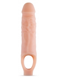 Телесный реалистичный фаллоудлинитель 9 Inch Silicone Cock Sheath Penis Extender - 22,86 см. - Blush Novelties - в Ульяновске купить с доставкой