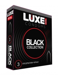 Черные презервативы LUXE Royal Black Collection - 3 шт. - Luxe - купить с доставкой в Ульяновске