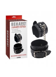 Черные наручники Be good Wrist Cuffs - Chisa - купить с доставкой в Ульяновске