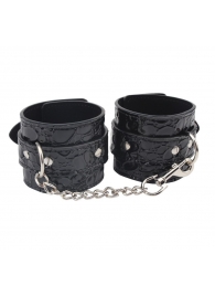 Черные наручники Be good Wrist Cuffs - Chisa - купить с доставкой в Ульяновске