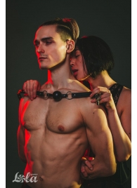 Черный кляп Love Addict на замочке - Lola Games - купить с доставкой в Ульяновске