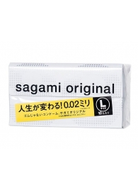 Презервативы Sagami Original 0.02 L-size увеличенного размера - 10 шт. - Sagami - купить с доставкой в Ульяновске