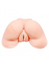 Телесная вибровагина Julie с 2 рабочими отверстиями - Baile - в Ульяновске купить с доставкой