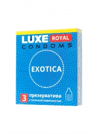 Текстурированные презервативы LUXE Royal Exotica - 3 шт. - Luxe - купить с доставкой в Ульяновске