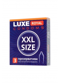 Презервативы увеличенного размера LUXE Royal XXL Size - 3 шт. - Luxe - купить с доставкой в Ульяновске