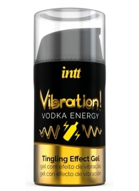 Жидкий интимный гель с эффектом вибрации Vibration! Vodka Energy - 15 мл. - INTT - купить с доставкой в Ульяновске