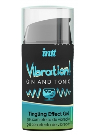 Жидкий интимный гель с эффектом вибрации Vibration! Gin   Tonic - 15 мл. - INTT - купить с доставкой в Ульяновске