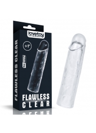 Прозрачная насадка-удлинитель Flawless Clear Penis Sleeve Add 1 - 15,5 см. - Lovetoy - в Ульяновске купить с доставкой