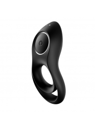 Черное эрекционное виброкольцо Legendary Duo - Satisfyer - в Ульяновске купить с доставкой