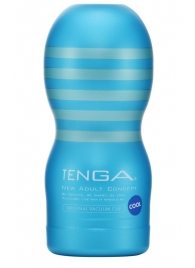 Мастурбатор с охлаждающей смазкой TENGA Original Vacuum Cup Cool - Tenga - в Ульяновске купить с доставкой