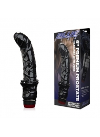 Черный вибромассажер простаты 6  Premium Prostate Massager - BlueLine - в Ульяновске купить с доставкой