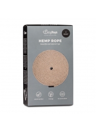 Пеньковая веревка для связывания Hemp Rope - 5 м. - Easy toys - купить с доставкой в Ульяновске