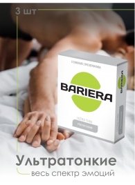 Ультратонкие презервативы Bariera Ultra Thin - 3 шт. - Bariera - купить с доставкой в Ульяновске