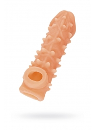 Телесная закрытая насадка с пупырышками Cock Sleeve Size S - 13,8 см. - KOKOS - в Ульяновске купить с доставкой