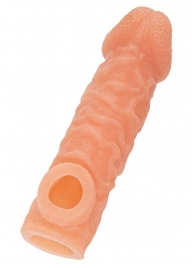 Телесная закрытая насадка с шершавой головкой Cock Sleeve Size S - 13,8 см. - KOKOS - в Ульяновске купить с доставкой