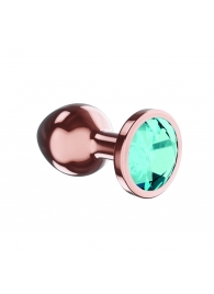 Пробка цвета розового золота с малиновым кристаллом Diamond Topaz Shine L - 8,3 см. - Lola Games - купить с доставкой в Ульяновске