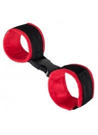Красно-черные велюровые оковы Anonymo - ToyFa - купить с доставкой в Ульяновске