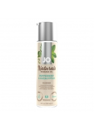 Массажное масло с ароматом перечной мяты и эвкалипта JO Naturals Peppermint   Eucalyptus - 120 мл. - System JO - купить с доставкой в Ульяновске