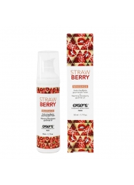 Разогревающее массажное масло  с ароматом клубники Gourmet Strawberry - 50 мл. - Exsens - купить с доставкой в Ульяновске