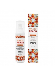 Разогревающее массажное масло Gourmet White Peach Organic с органическими ингредиентами - 50 мл. - Exsens - купить с доставкой в Ульяновске