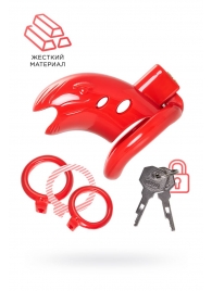 Красный мужской пояс верности из пластика - ToyFa - купить с доставкой в Ульяновске