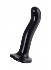 Черный стимулятор для пар P G-Spot Dildo Size M - 18 см. - Strap-on-me - в Ульяновске купить с доставкой