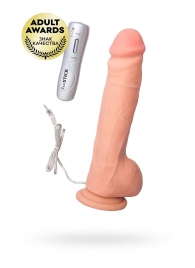 Реалистичный вибратор TOYFA RealStick Elite Vibro - 24 см. - ToyFa купить в Ульяновске с доставкой в Orgasmix.ru Реалистичный вибратор TOYFA RealStick Elite Vibro - 24 см. - ToyFa