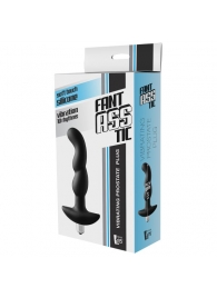 Черная вибропробка для простаты FantASStic Vibrating Prostate Plug - 14,5 см. - Dream Toys - в Ульяновске купить с доставкой