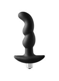 Черная вибропробка для простаты FantASStic Vibrating Prostate Plug - 14,5 см. - Dream Toys - в Ульяновске купить с доставкой