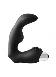 Черный вибромассажер простаты FantASStic Vibrating Prostate Massager - 11,3 см. - Dream Toys - в Ульяновске купить с доставкой