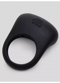 Черное эрекционное виброкольцо Sensation Rechargeable Vibrating Love Ring - Fifty Shades of Grey - в Ульяновске купить с доставкой