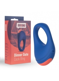 Синее эрекционное кольцо RRRING Dinner Date Cock Ring - FeelzToys - в Ульяновске купить с доставкой