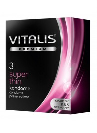 Ультратонкие презервативы VITALIS PREMIUM super thin - 3 шт. - Vitalis - купить с доставкой в Ульяновске