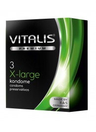 Презервативы увеличенного размера VITALIS PREMIUM x-large - 3 шт. - Vitalis - купить с доставкой в Ульяновске