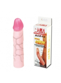 Удлиняющая насадка на пенис Deep Love - 21,5 см. - Baile - в Ульяновске купить с доставкой