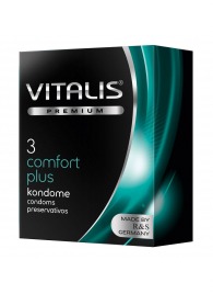 Контурные презервативы VITALIS PREMIUM comfort plus - 3 шт. - Vitalis - купить с доставкой в Ульяновске