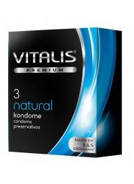 Классические презервативы VITALIS PREMIUM natural - 3 шт. - Vitalis - купить с доставкой в Ульяновске
