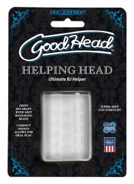 Прозрачный мастурбатор HELPING HEAD - Doc Johnson - в Ульяновске купить с доставкой