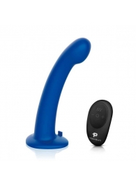 Синяя насадка Remote Control P-Spot G-Spot с черными трусиками - 20 см. - Pegasus - купить с доставкой в Ульяновске