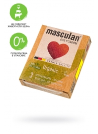 Экологически чистые презервативы Masculan Organic - 3 шт. - Masculan - купить с доставкой в Ульяновске