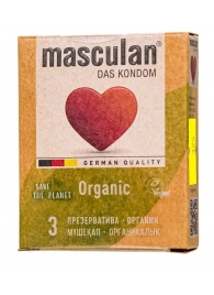 Экологически чистые презервативы Masculan Organic - 3 шт. - Masculan - купить с доставкой в Ульяновске