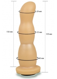 Телесная рельефная насадка Harness - 15,9 см. - LOVETOY (А-Полимер) - купить с доставкой в Ульяновске