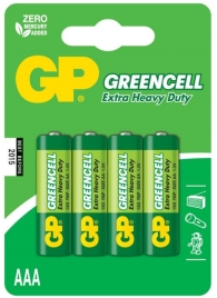 Батарейки солевые GP GreenCell AAA/R03G - 4 шт. - Элементы питания - купить с доставкой в Ульяновске