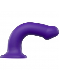 Фиолетовый фаллоимитатор-насадка Strap-On-Me Dildo Dual Density size L - 19 см. - Strap-on-me - купить с доставкой в Ульяновске