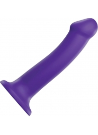 Фиолетовый фаллоимитатор-насадка Strap-On-Me Dildo Dual Density size L - 19 см. - Strap-on-me - купить с доставкой в Ульяновске