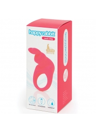 Розовое эрекционное виброкольцо Happy Rabbit Rechargeable Rabbit Cock Ring - Happy Rabbit - в Ульяновске купить с доставкой