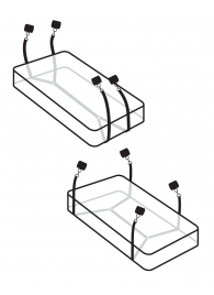 Фиксаторы для кровати WRAPAROUND MATTRESS RESTRAIN - Pipedream - купить с доставкой в Ульяновске