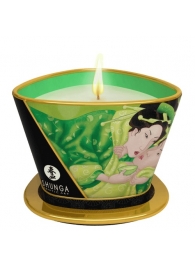 Массажная свеча Exotic Green Tea с ароматом зелёного чая - 170 мл. - Shunga - купить с доставкой в Ульяновске